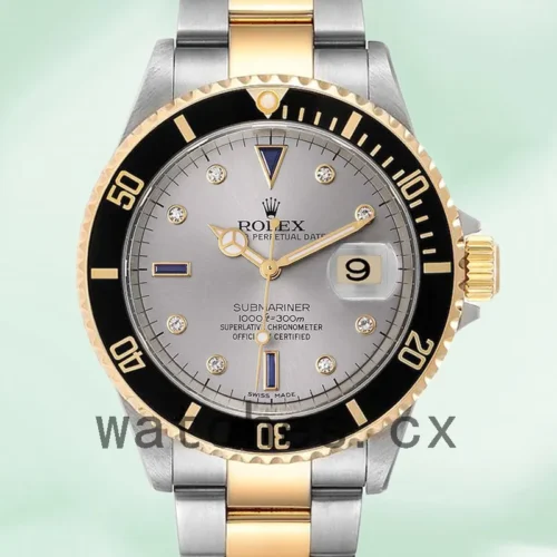 R-J-16613GYDO-1.webp Rolex Submariner 16613 40mm Men’s Silver-tone Oyster Bracelet