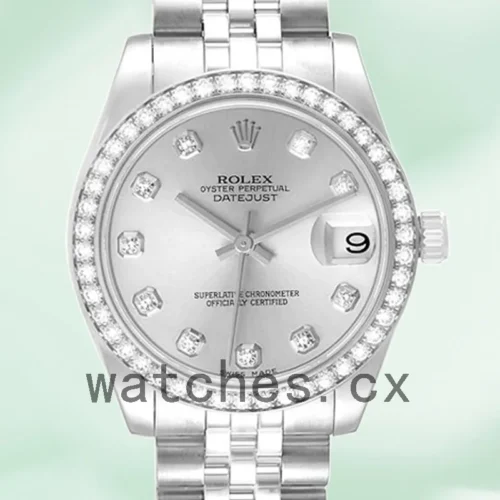 R-J-178384SDJ-1.webp Rolex Datejust m178384-0003 Unisex 31mm Silver Dial