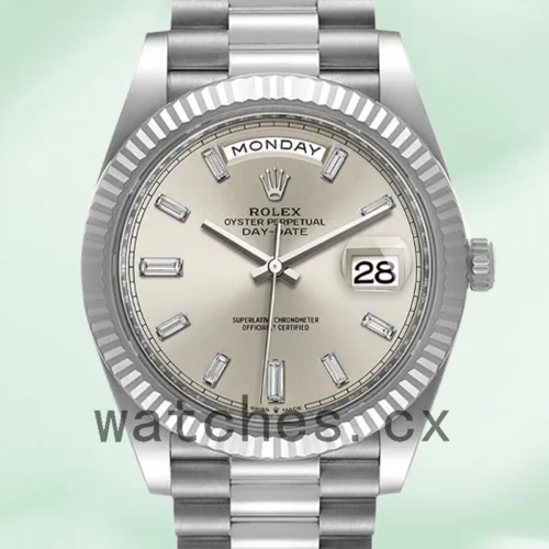 R-J-228236SDP-1.webp Rolex Day-Date m228236-0002 Men’s 40mm Silver-tone