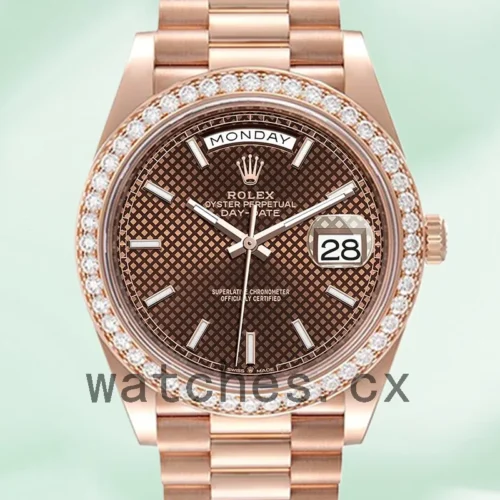 R-J-228345BRSP-1.webp Rolex Day-Date Men’s m228345rbr-0005 40mm Rose Gold-tone