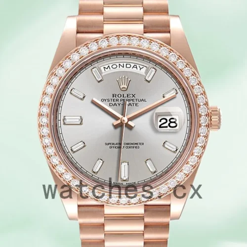 R-J-228345GYDP-1.webp Rolex Day-Date 40mm Men’s m228345rbr-0007 Rose Gold-tone