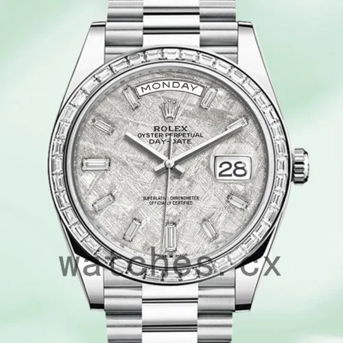 R-J-228396MRDP-1.webp Rolex Day-Date 40mm Men’s m228396tbr-0027 Silver-tone Automatic