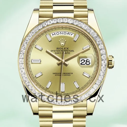 R-J-228398CDP-1.webp Rolex Day-Date 228398TBR-0002 40mm Men’s Gold-tone President Bracelet