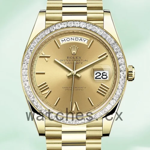 R-J-228398CRP-1.webp Rolex Day-Date 40mm m228398tbr-0003 Men’s Champagne Dial