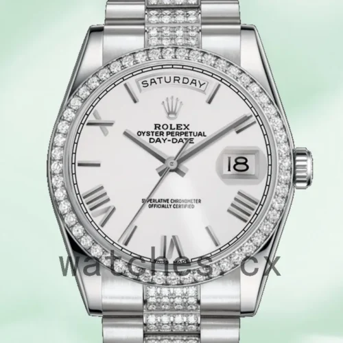 R-K-118346SRP-1.webp Rolex Day-Date 36mm Men’s 118346 Silver Dial Automatic