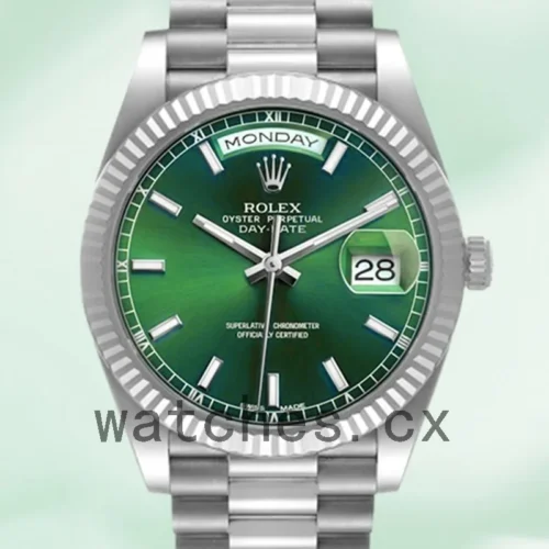 R-K-228239GNSP-1.webp Rolex Day-Date Men’s 40mm 228239 Silver-tone President Bracelet