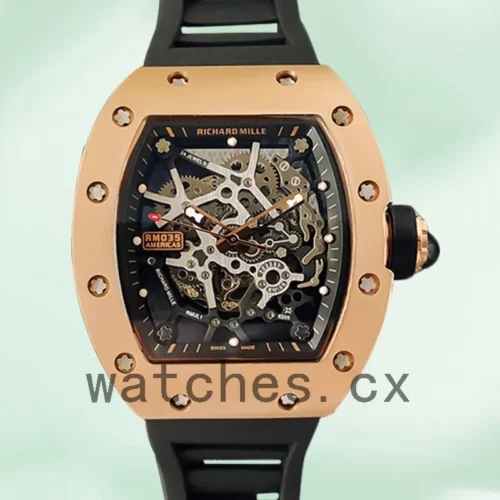 RM-J-035-025-1.webp Richard Mille RM35 RM35-025 Around 48*40mm Men Skeleton Dial Rose Gold-tone