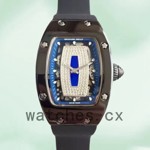RM-J-07-01-007-1.webp Richard Mille RM07-01 Around 31*45mm Ladies RM07-01-007 Black Blue With Diamonds Dial