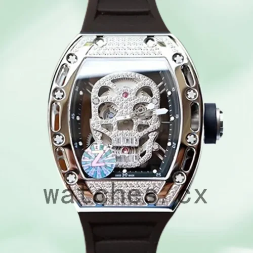 RM-J-52-001-1.webp Richard Mille RM052 Around 50*42mm RM052-001 Men Diamonds Skull Dial