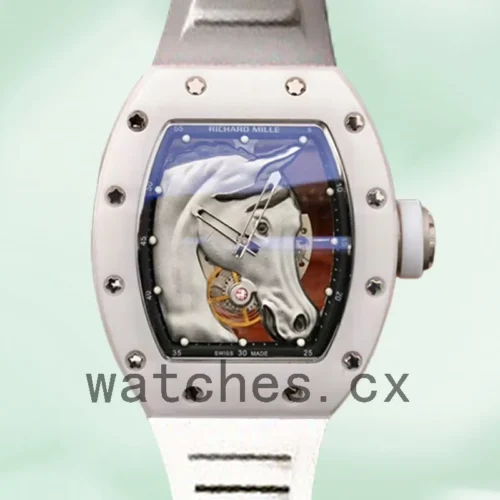 RM-J-52-02-007-1.webp Richard Mille RM52-02 RM52-02-007 Around 50*42mm Men Horse Head Skeleton Dial Rubber Band