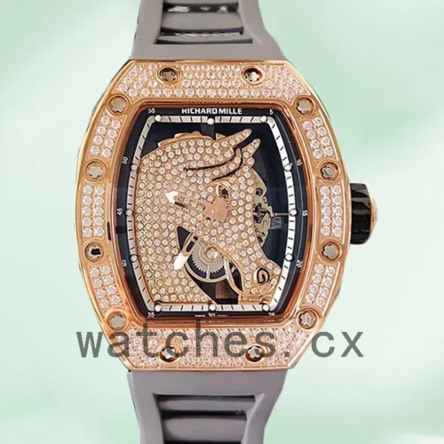 RM-J-52-02-012-1.webp Richard Mille RM52-02 RM52-02-012 Around 43mm Men Rubber Band Horse Dial