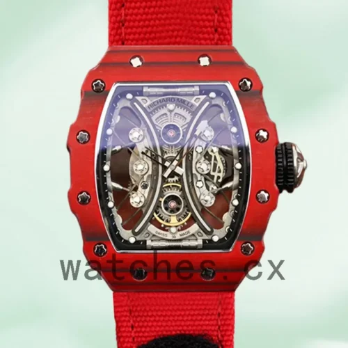 RM-J-53-01-002-1.webp Richard Mille RM53-01 Men RM53-01-002 Around 50*43mm Red Rubber Band