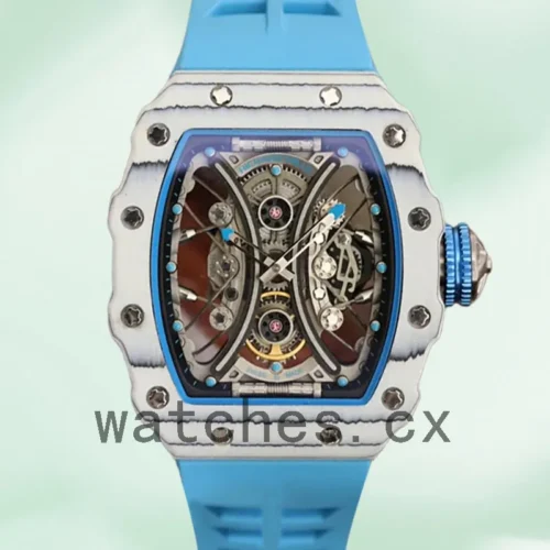 RM-J-53-01-004-1.webp Richard Mille RM53-01 Men Around 50*43mm RM53-01-004 White Rubber Band
