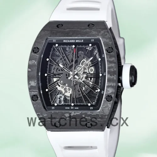 RM-K-010-011-1.webp Richard Mille RM 010 RM 010-011 50*42mm Men Black Rubber Band