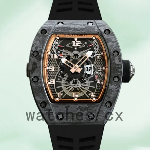 RM-K-022-003-1.webp Richard Mille RM022 RM022 Men Around 50*40mm Rubber Band Black