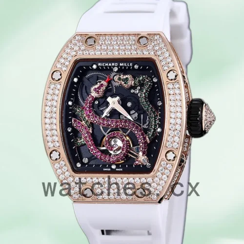 RM-K-026-001-1.webp Richard Mille RM 026 Unisex RM 026-001 45*39mm Transparent Dial Rose Gold