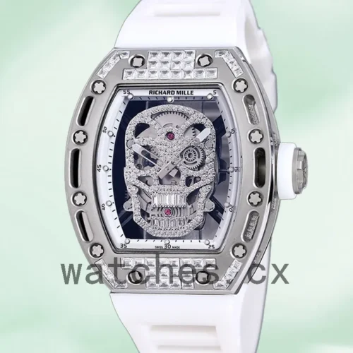 RM-K-052-015-1.webp Richard Mille RM 052 RM 052-015 Men 50*42mm Silver Automatic