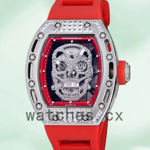 RM-K-052-017-1.webp Richard Mille RM 052 50*42mm Men RM 052-017 Diamonds Skull Dial