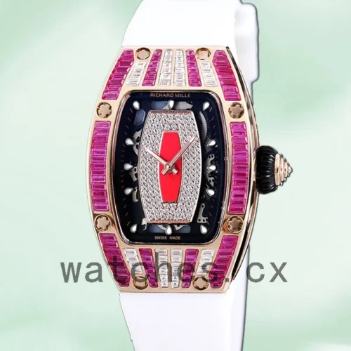 RM-K-07-01-009-1.webp Richard Mille RM 07-01 Ladies RM 07-01-009 31*45mm Red With Diamonds Dial Automatic
