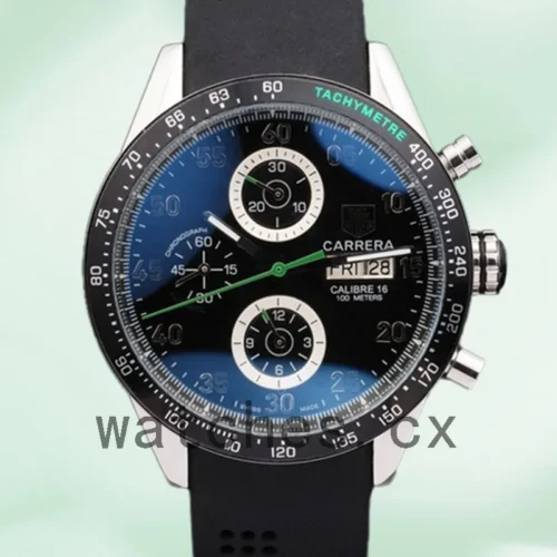 TH-J-CarreraBKAR-001-1.webp Tag Heuer Carrera 43mm CarreraBKAR-001 Men’s Rubber Band Black Dial