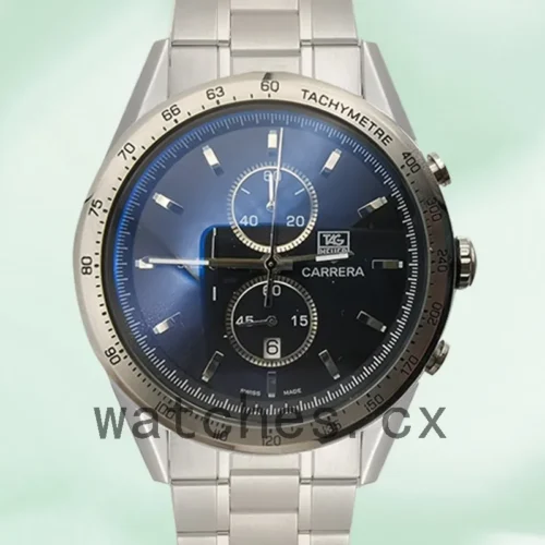 TH-J-CarreraBKSB005-1.webp Tag Heuer Carrera Men’s CarreraBKSB005 43mm Silver-tone