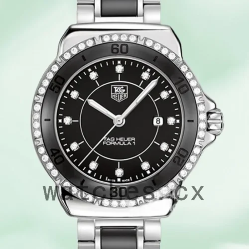 TH-J-WAH1312.BA0867-1.webp Tag Heuer Formula 1 WAH1312.BA0867 36mm Ladies Silver-tone Black Dial