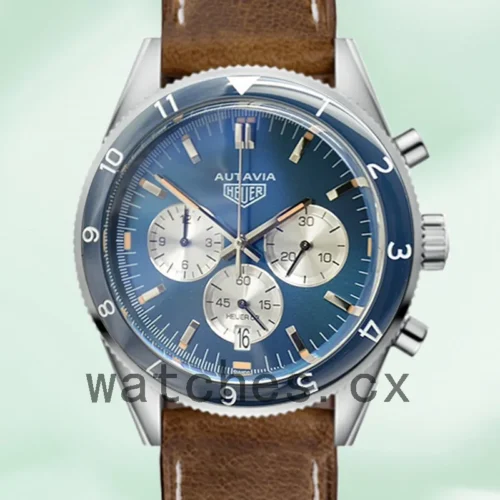 TH-K-CBE2110-001-1.webp Tag Heuer Autavia Men 43mm CBE2110-001 Quartz Leather Strap