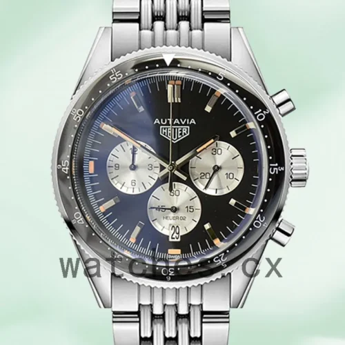 TH-K-CBE2111-001-1.webp Tag Heuer Autavia 43mm CBE2111-001 Men Bracelet Silver-tone