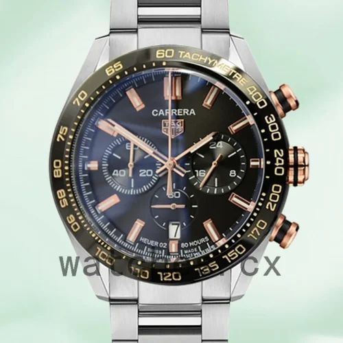 TH-K-CBN2A5A.FC6481-001-1.webp Tag Heuer Carrera 43mm CBN2A5A.FC6481-001 Men Silver-tone Black Dial