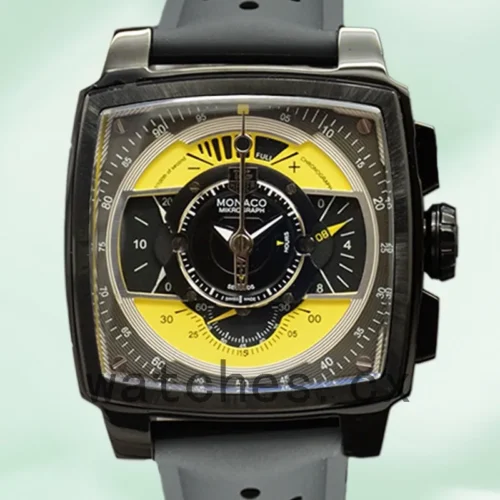 TH-K-MonacoBKAR-005-1.webp Tag Heuer Monaco 43mm MonacoBKAR-005 Men Black Dial Black-tone