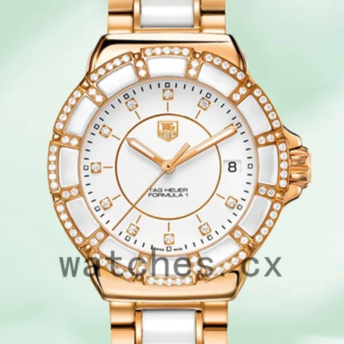TH-K-WAH1222.BB0866-001-1.webp Tag Heuer Formula 1 38mm Ladies WAH1222.BB0866-001 White Dial Rose Gold-tone