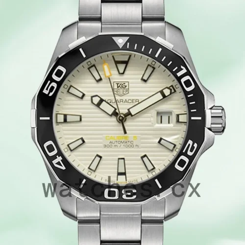 TH-K-WAY211A-001-1.webp Tag Heuer Aquaracer 43mm WAY211A-001 Men Silver-tone White Dial