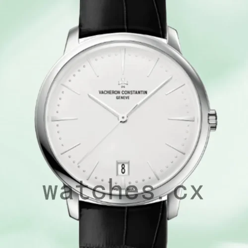 VC-J-4100U000G-B181-1.webp Vacheron Constantin Patrimony 4100U/000G-B181 Men 42mm White Dial