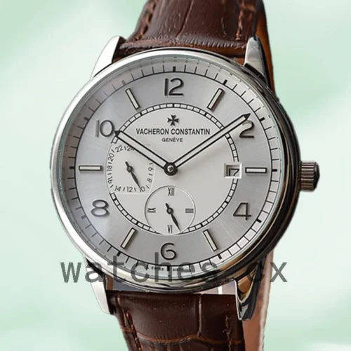 VC-K-FiftysixWAL-002-1.webp Vacheron Constantin Fiftysix FiftysixWAL-002 Men 40mm White Dial Leather Strap