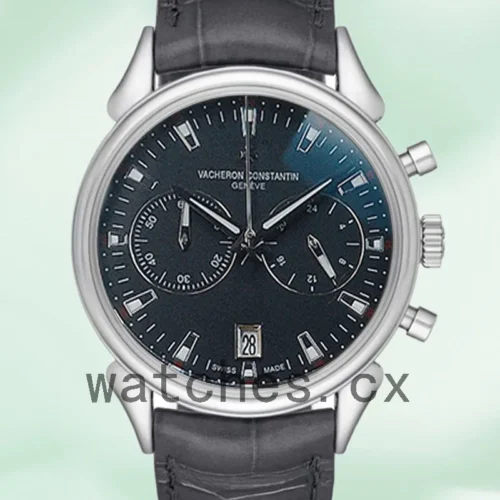 VC-K-HistoriquesBKSL-002-1.webp Vacheron Constantin Historiques Men HistoriquesBKSL-002 41mm Leather Strap Silver-tone