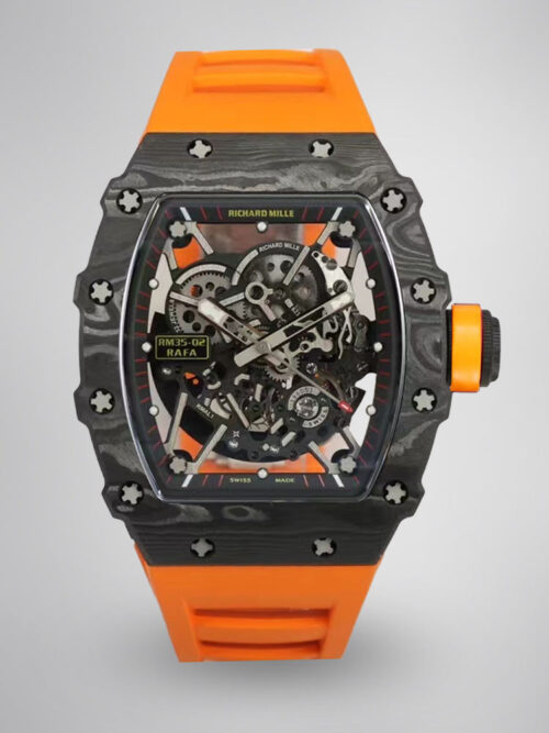 ad43f51c52082a6196ec5863db35d4bd.jpg Replica Richard Mille RM 35-02 Super Clone Watch with Carbon Case