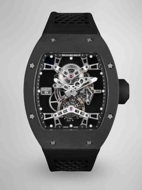 c26bec29cab1568255aef593eec9188d.jpg AAAAA Replica Richard Mille RM 027 Watch with Swiss Movement 43mm Titanium Case