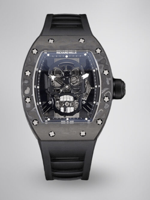 c6e135367d4d36e32c55f4966507995c.jpg Best Richard Mille RM 052 Replica Black Carbon Fiber Case Watch – Men’s Luxury Watch With Skeleton Skull Dial