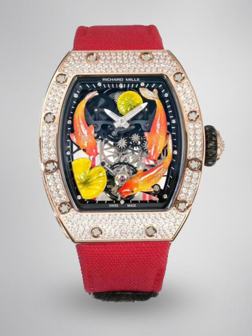 cd02e248c56edf53fb6b191ec6ea570f.jpg Replica RICHARD MILLE RM S10 Koi Tourbillon Watch with Rose Gold Case