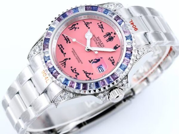 f53a861de850f9a962d973321ecb3cd8_720.jpg Luxury Swiss AAAAA Clone Rolex Datejust Replica Watch – Pink Dial with Humorous Erotic Markers & Jeweled Bezel