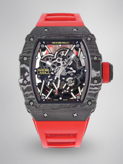 f984c7c89515f2132808e307c9239406.jpg Replica Richard Mille RM35-02 Red Rubber Strap Swiss Movement Sports Watch