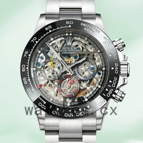 skeletonS-1.webp Rolex Daytona Men’s 40mm Skeleton Limited Edition Silver-tone